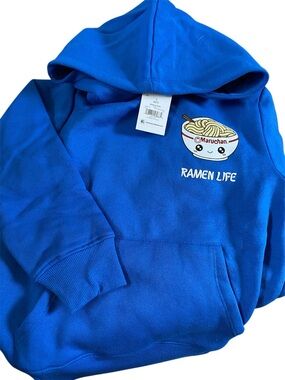 Aeropostale Royal Blue 'Ramen Life' Kids Hoodie